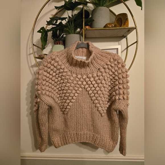 Chicwish Handmade Wool Blend Bubble Sweater - Picture 1 of 4